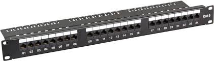 Panneau de brassage 24 ports RJ45 – Réseau Cat6 haute performance